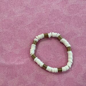 White and gold bracelet